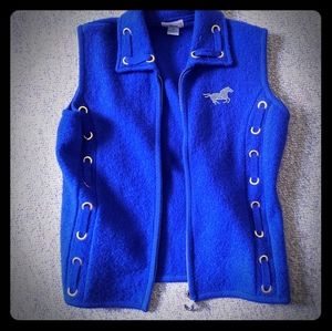 Blue Zip Up Vest